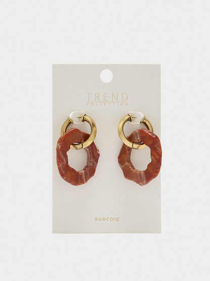 Maxi Hoop Earrings With Irregular Hoop