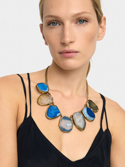 Short Maxi Necklace Stones