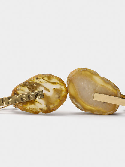 Maxi Bar Earring With Stone