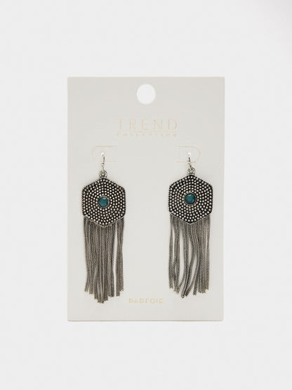 Maxi Hexagonal Earrings