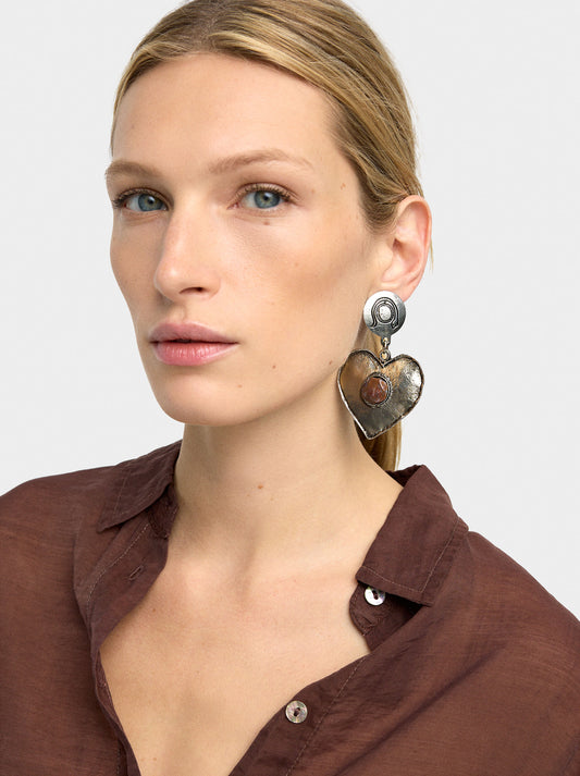 Maxi Heart Earrings