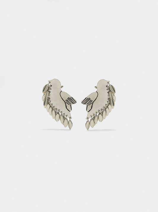 Earrings Ear Jacket With Bird