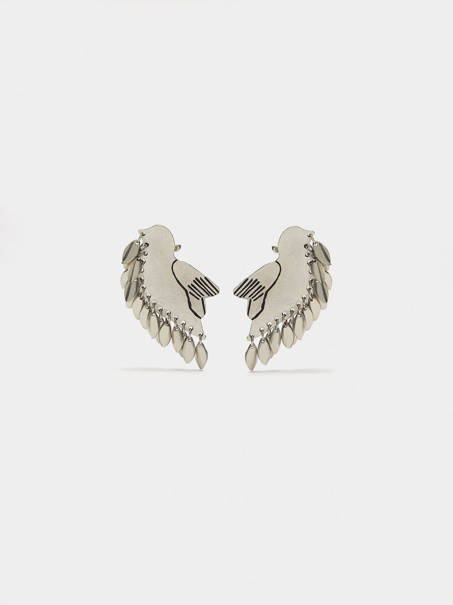 Earrings Ear Jacket With Bird