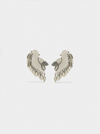 Earrings Ear Jacket With Bird