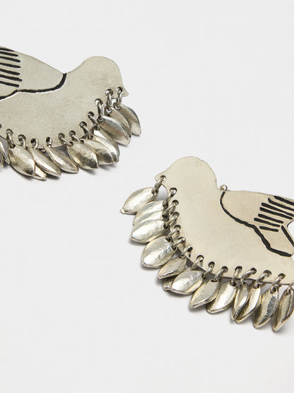 Earrings Ear Jacket With Bird