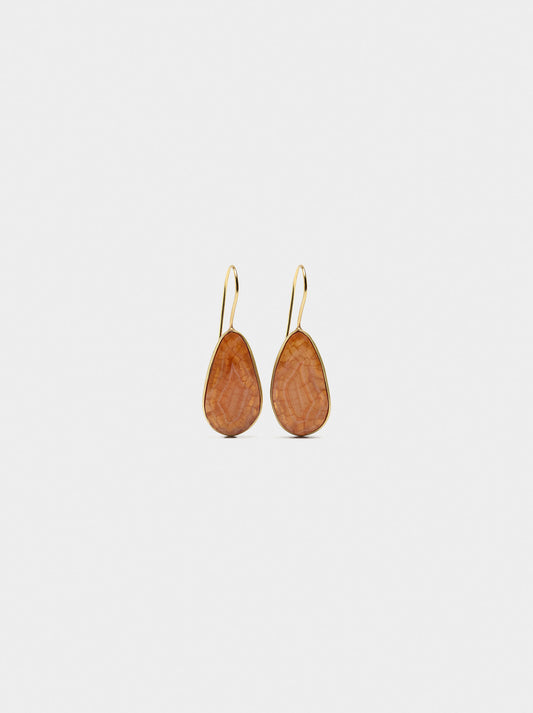 Oval Stone Earrings