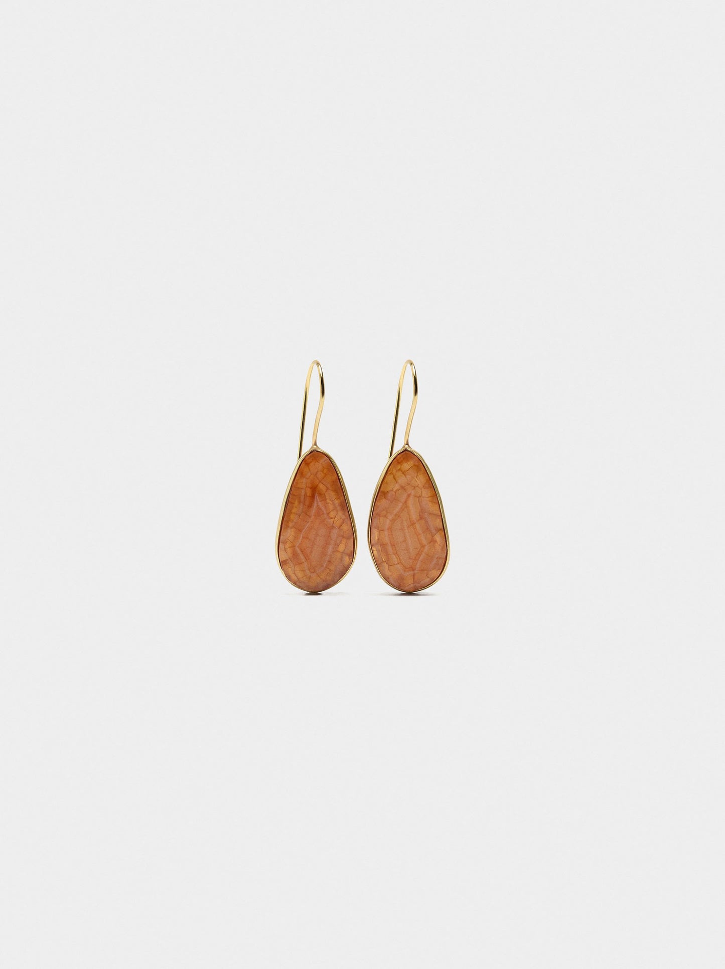 Oval Stone Earrings