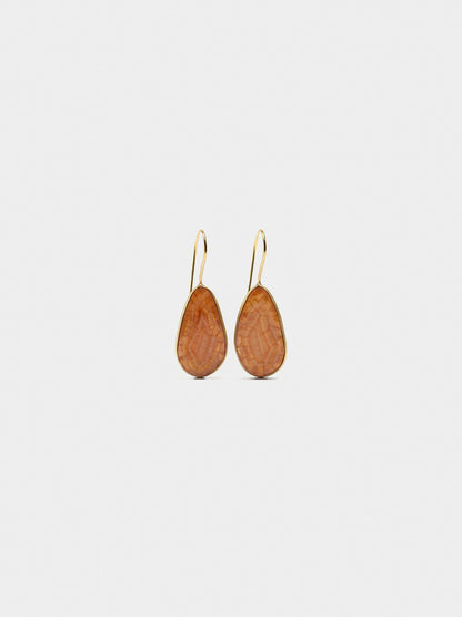 Oval Stone Earrings