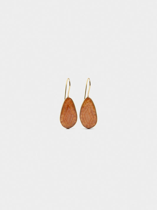 Oval Stone Earrings