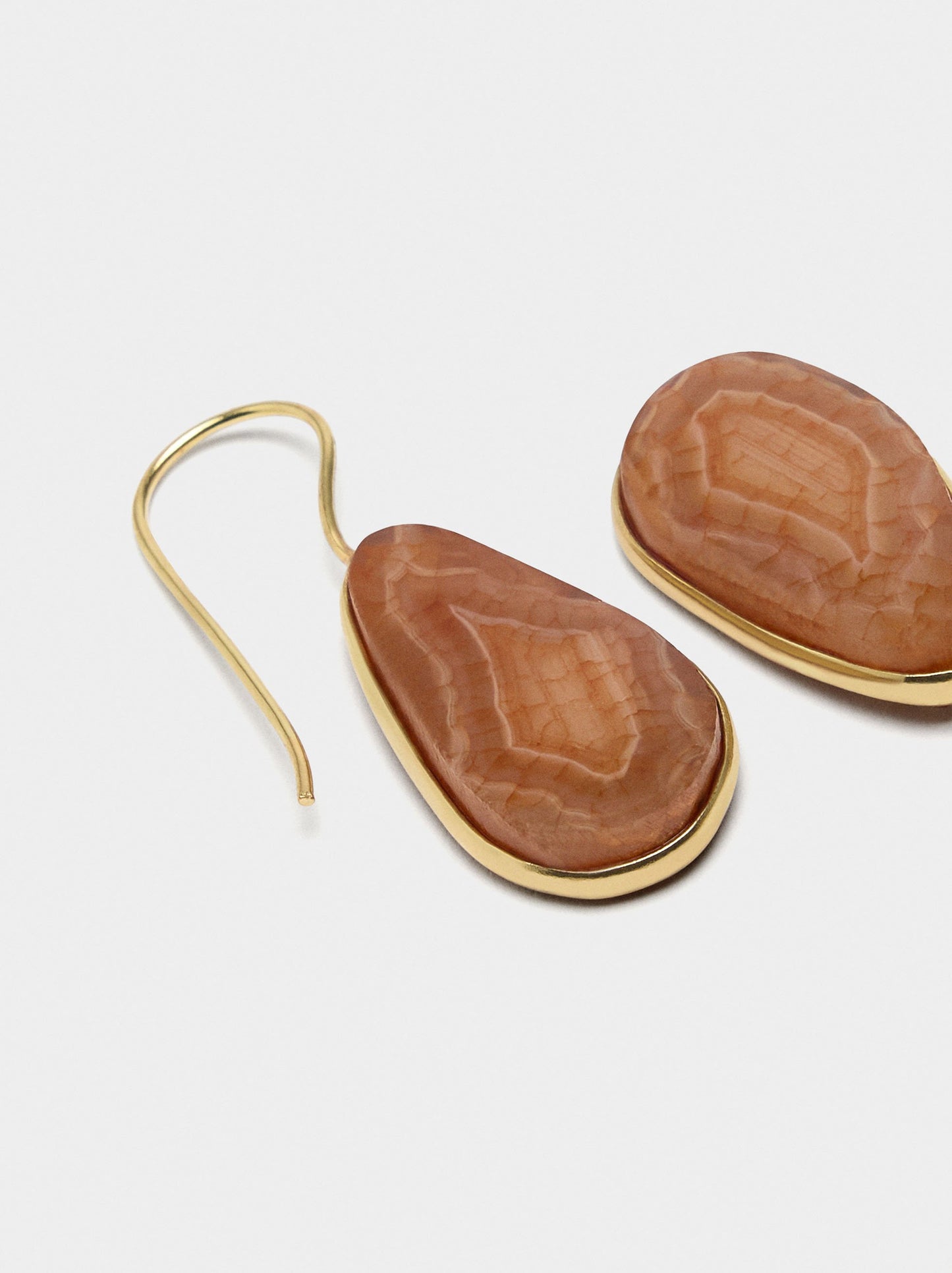Oval Stone Earrings