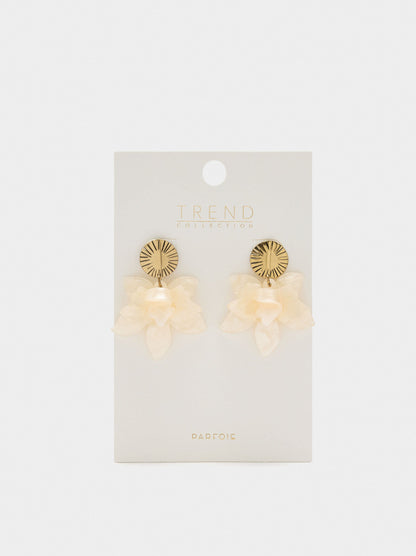 Maxi Flower Pearl Earrings