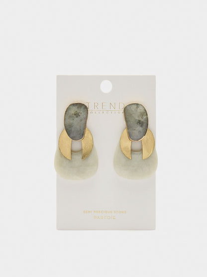 Maxi Earrings With Stones