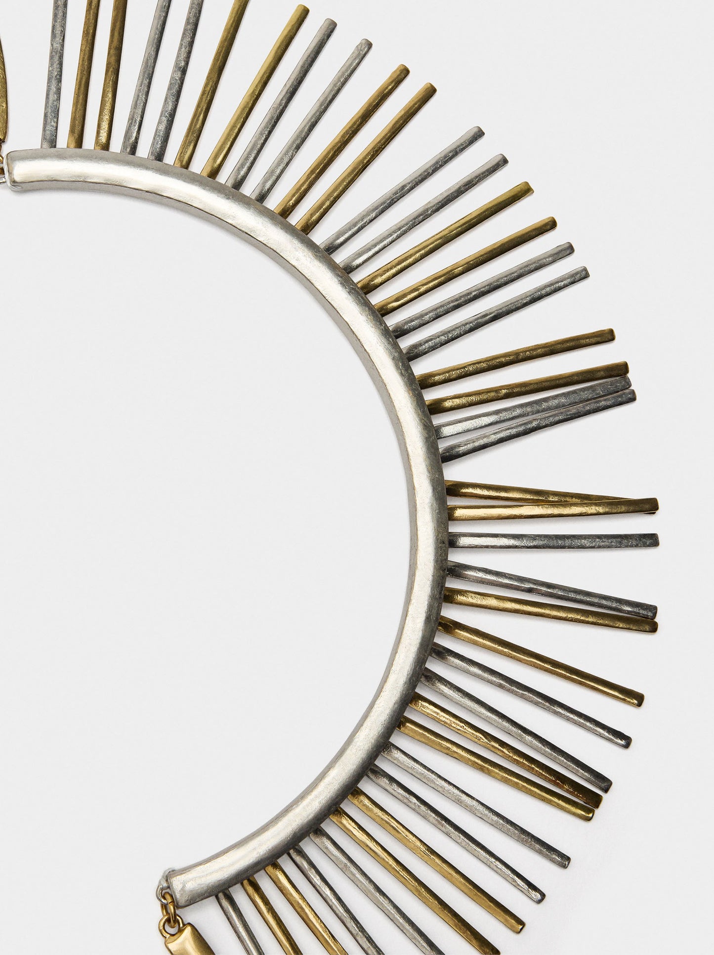 Short Necklace With Bicolor Bars