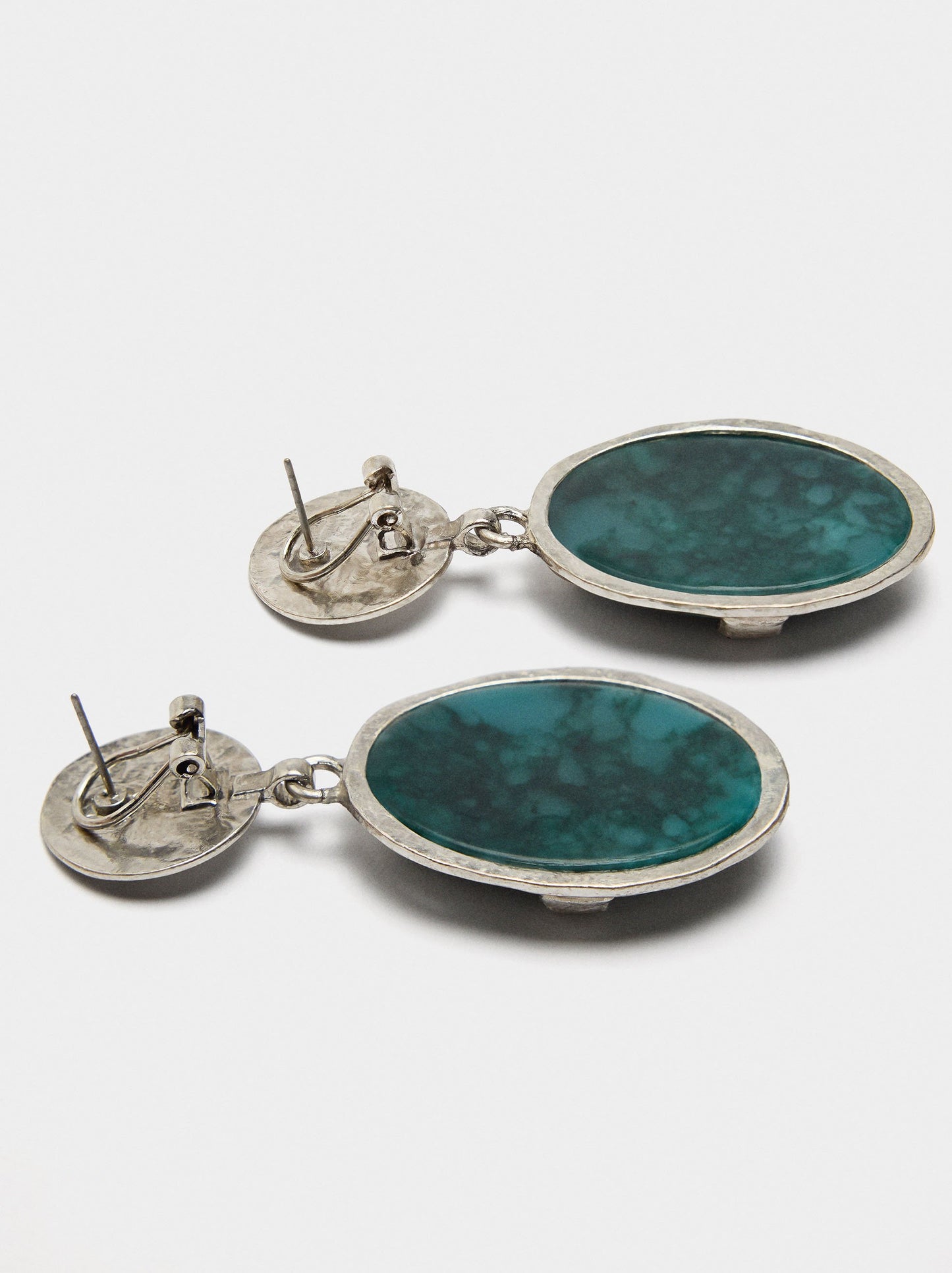 Maxi Oval Earrings With Stones