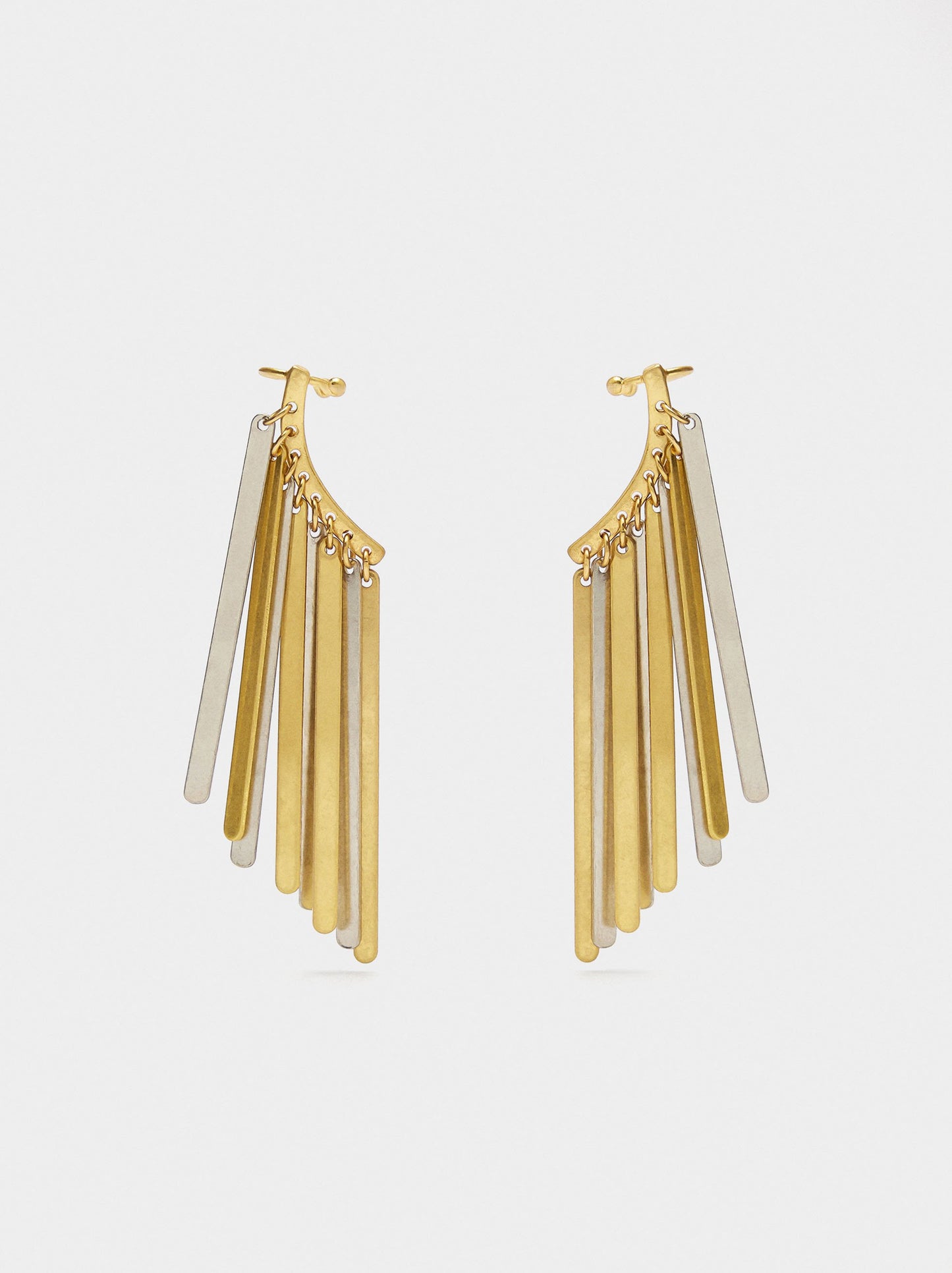 Maxi Earrings With Bicolor Bars