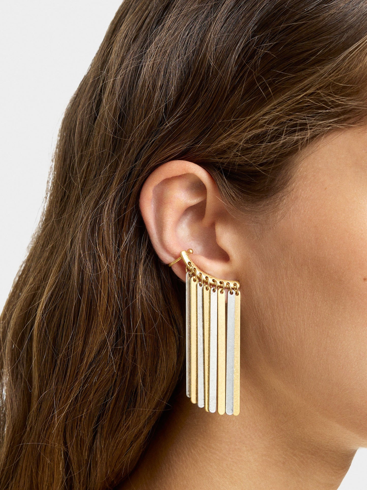 Maxi Earrings With Bicolor Bars