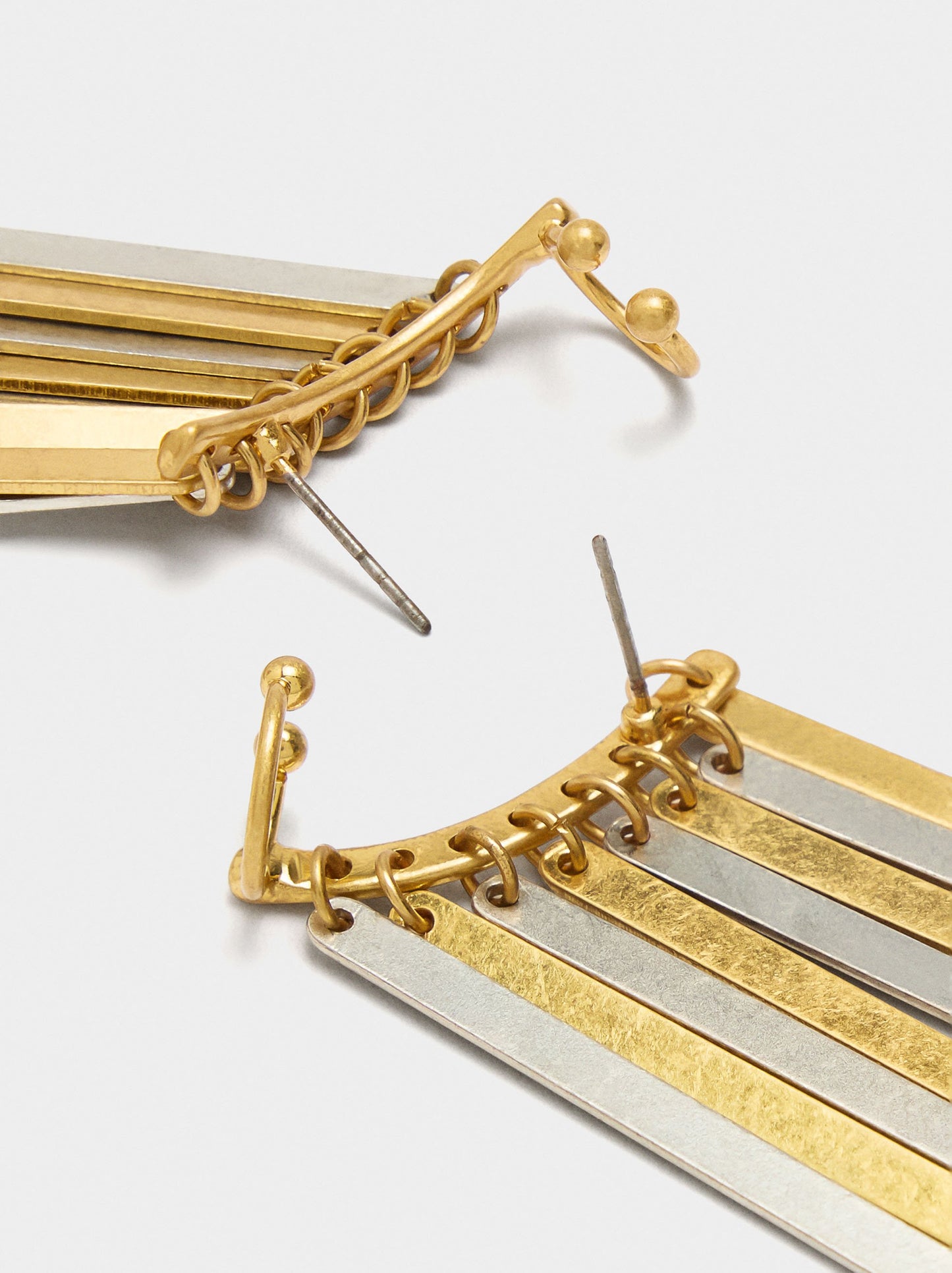 Maxi Earrings With Bicolor Bars