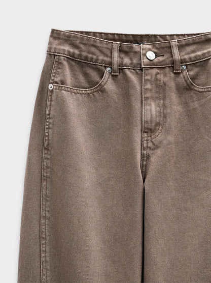 Balloon Baggy Denim Trousers