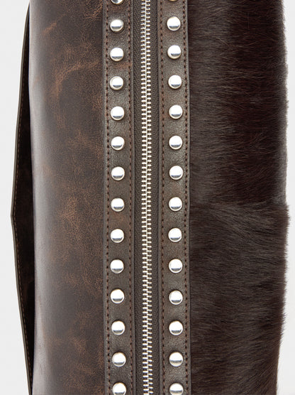 Bag With Leather And Studs Details