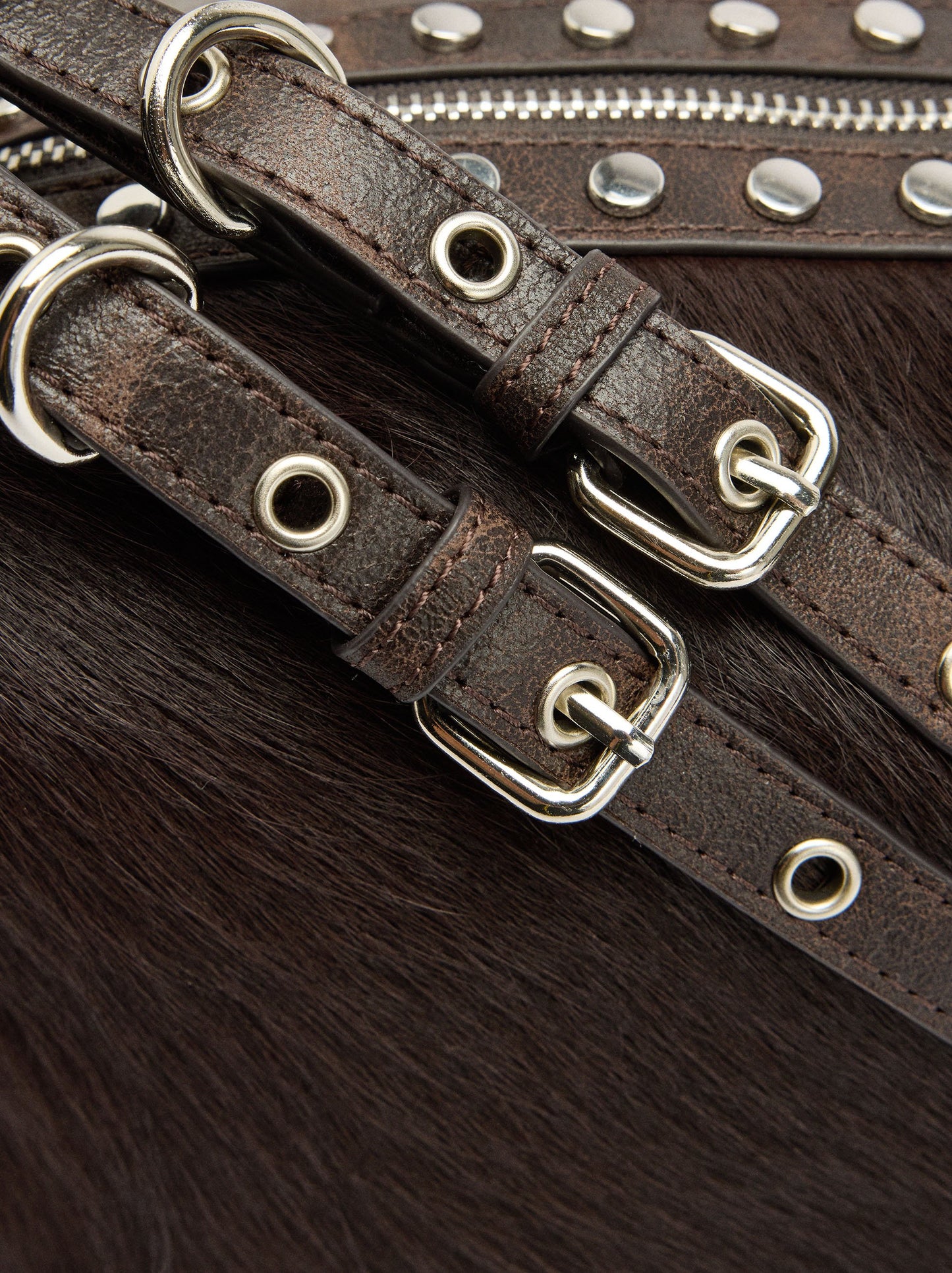 Bag With Leather And Studs Details