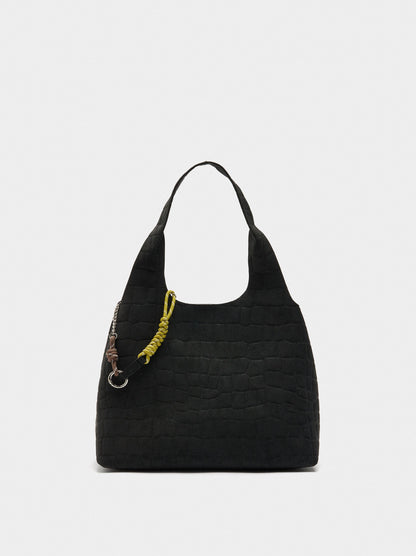 Shopper Bag With Animal Embossing