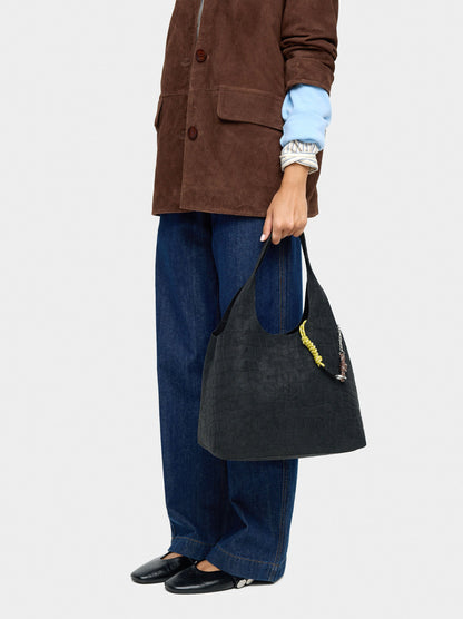 Shopper Bag With Animal Embossing