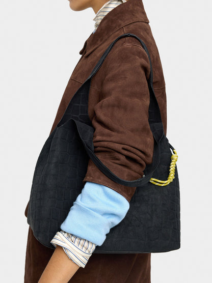 Shopper Bag With Animal Embossing