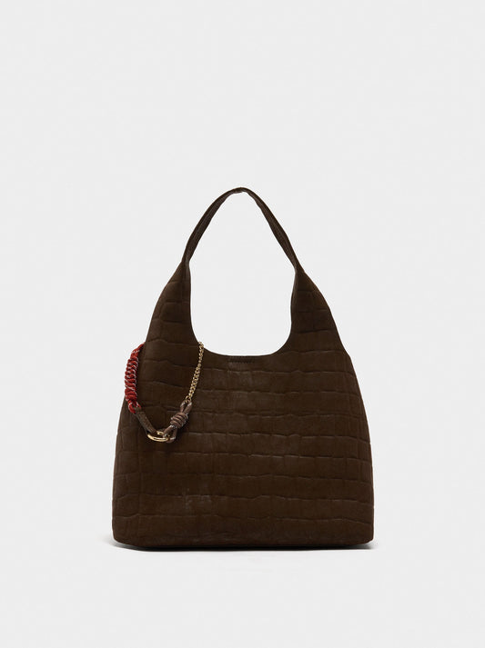 Shopper Bag With Animal Embossing