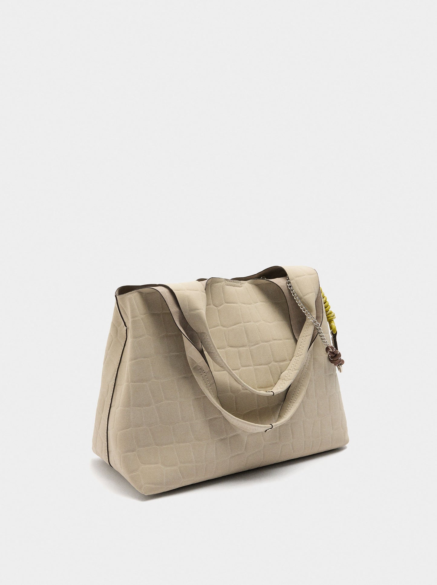 Shopper Bag With Animal Embossing