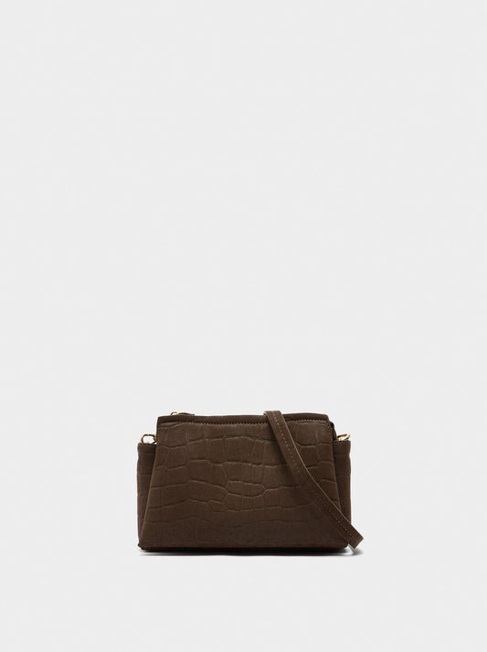 Crossbody Bag With Animal Engraving