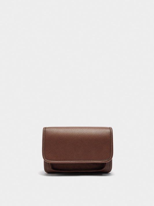 Crossbody Bag With Texture And Flap