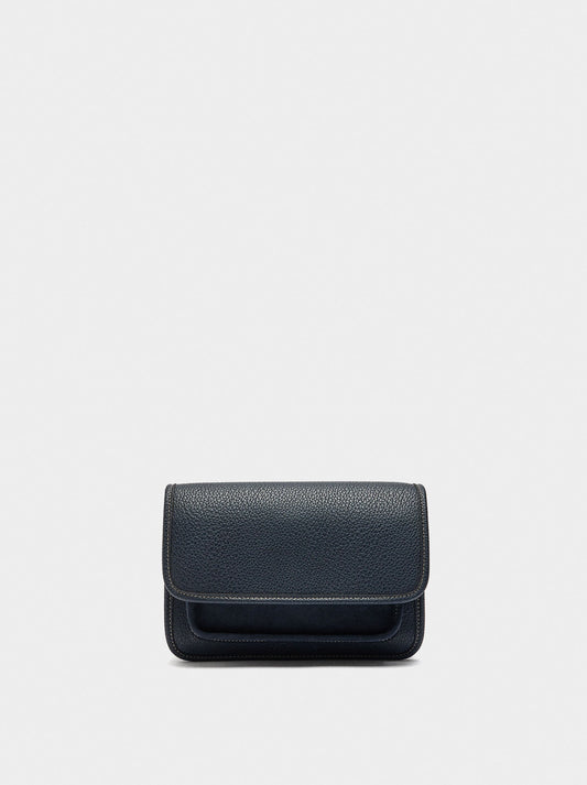 Crossbody Bag With Texture And Flap