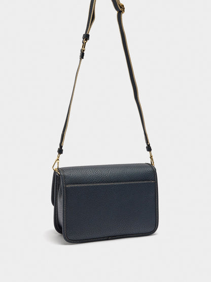 Crossbody Bag With Texture And Flap
