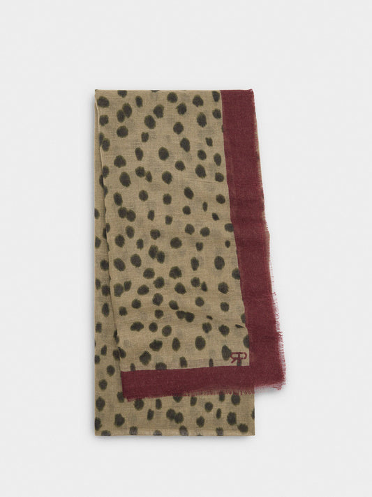 Scarf With Animal Print