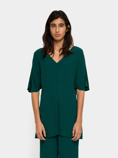 Long Blouse With Shiny Detail