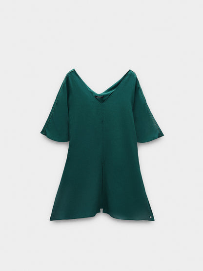 Long Blouse With Shiny Detail