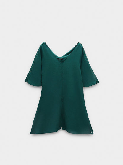Long Blouse With Shiny Detail