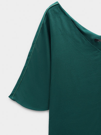 Long Blouse With Shiny Detail