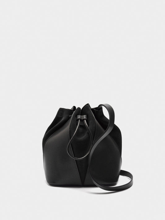 Bucket Bag With Leather M