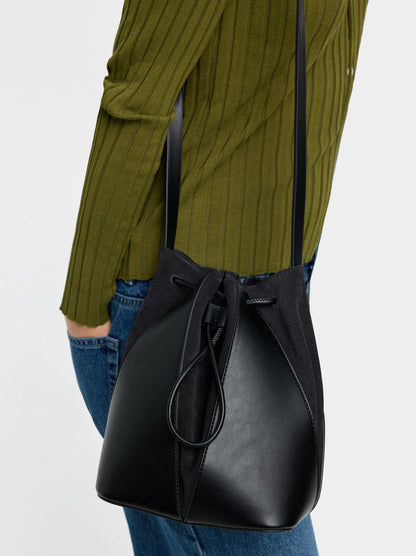 Bucket Bag With Leather M
