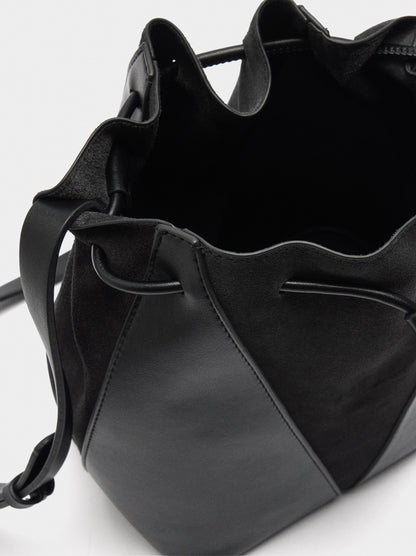 Bucket Bag With Leather M