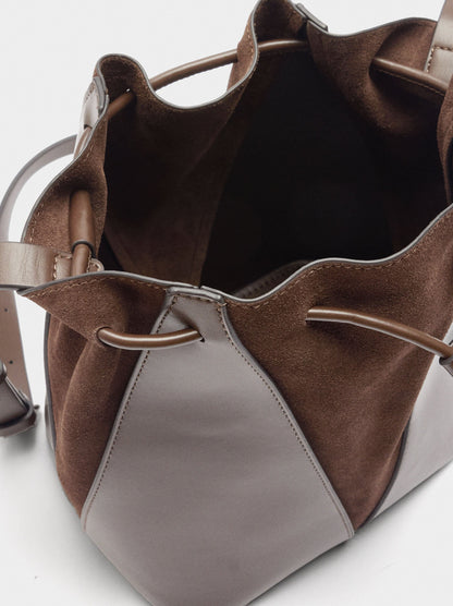 Bucket Bag With Leather M