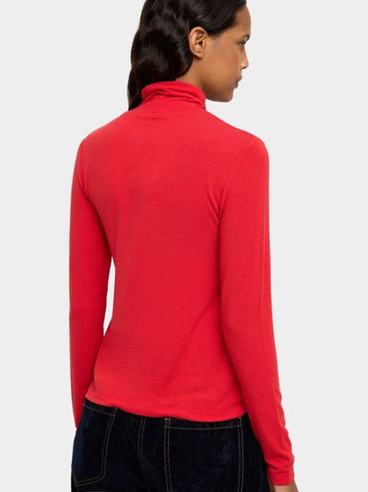 Top With Long Sleeves And High Neck