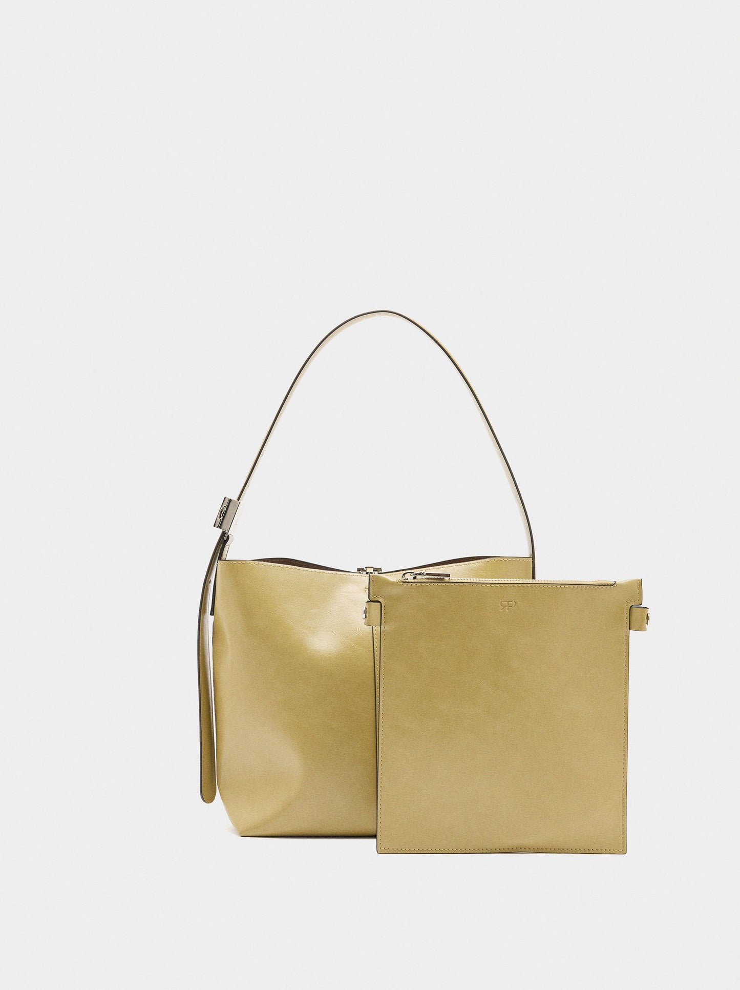 Bucket Bag With Cracked Effect