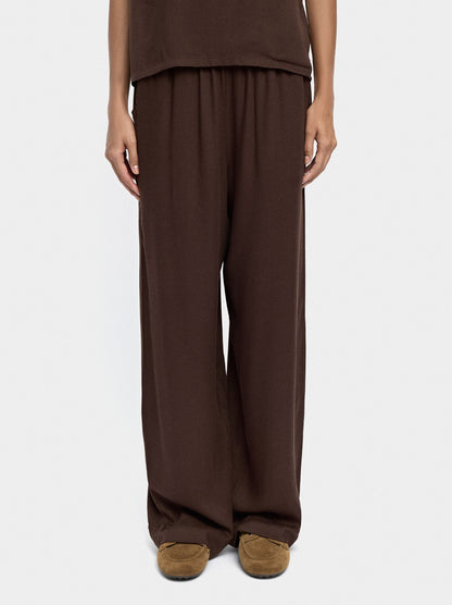 Fluid Trousers With Elastic Waist