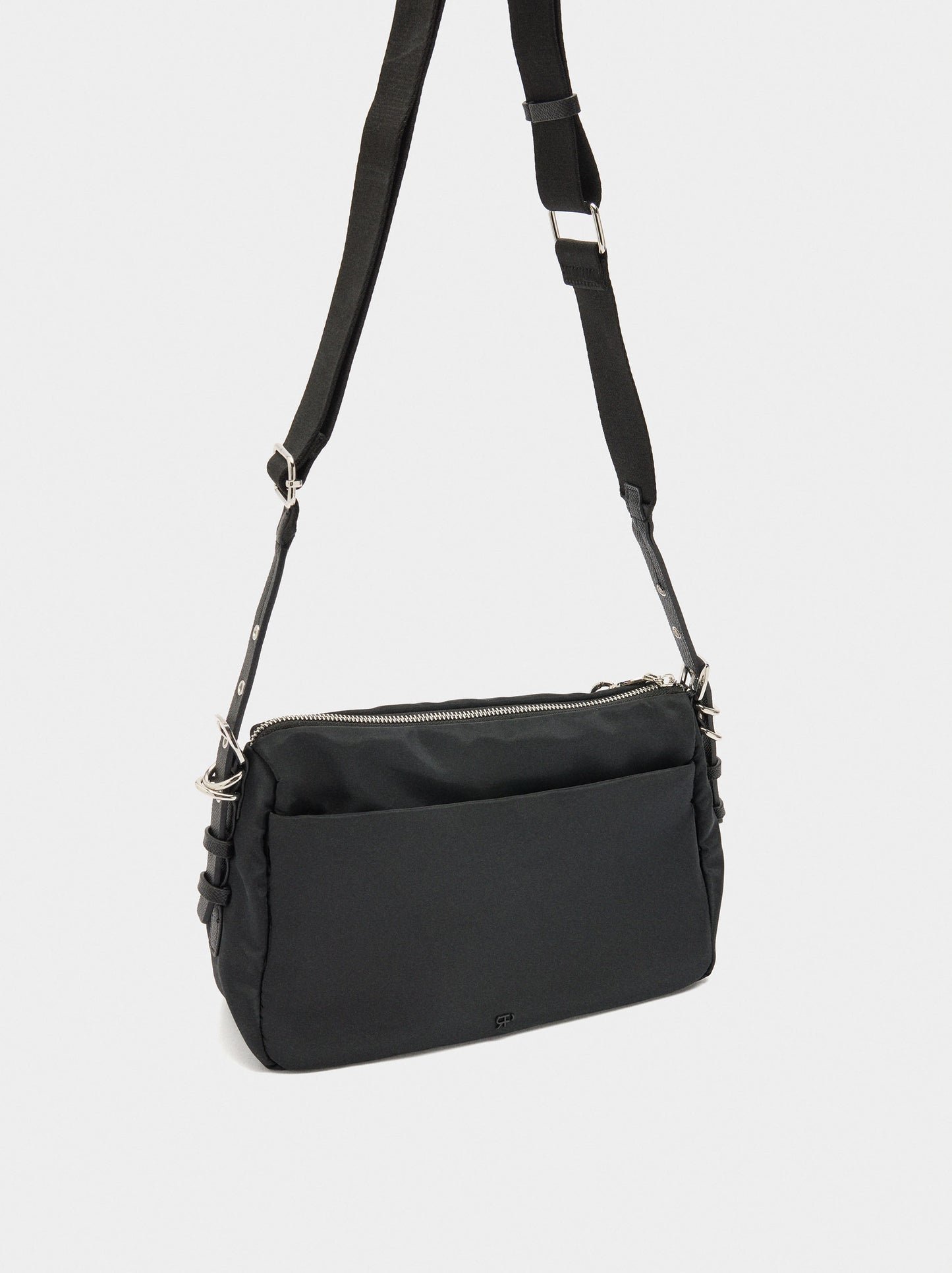 Nylon Crossbody Bag With Pendant