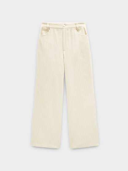 Corduroy Trousers With 100% Cotton