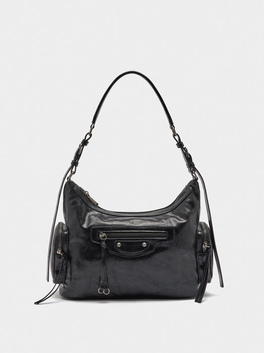 Shoulder Bag With Aged Effect