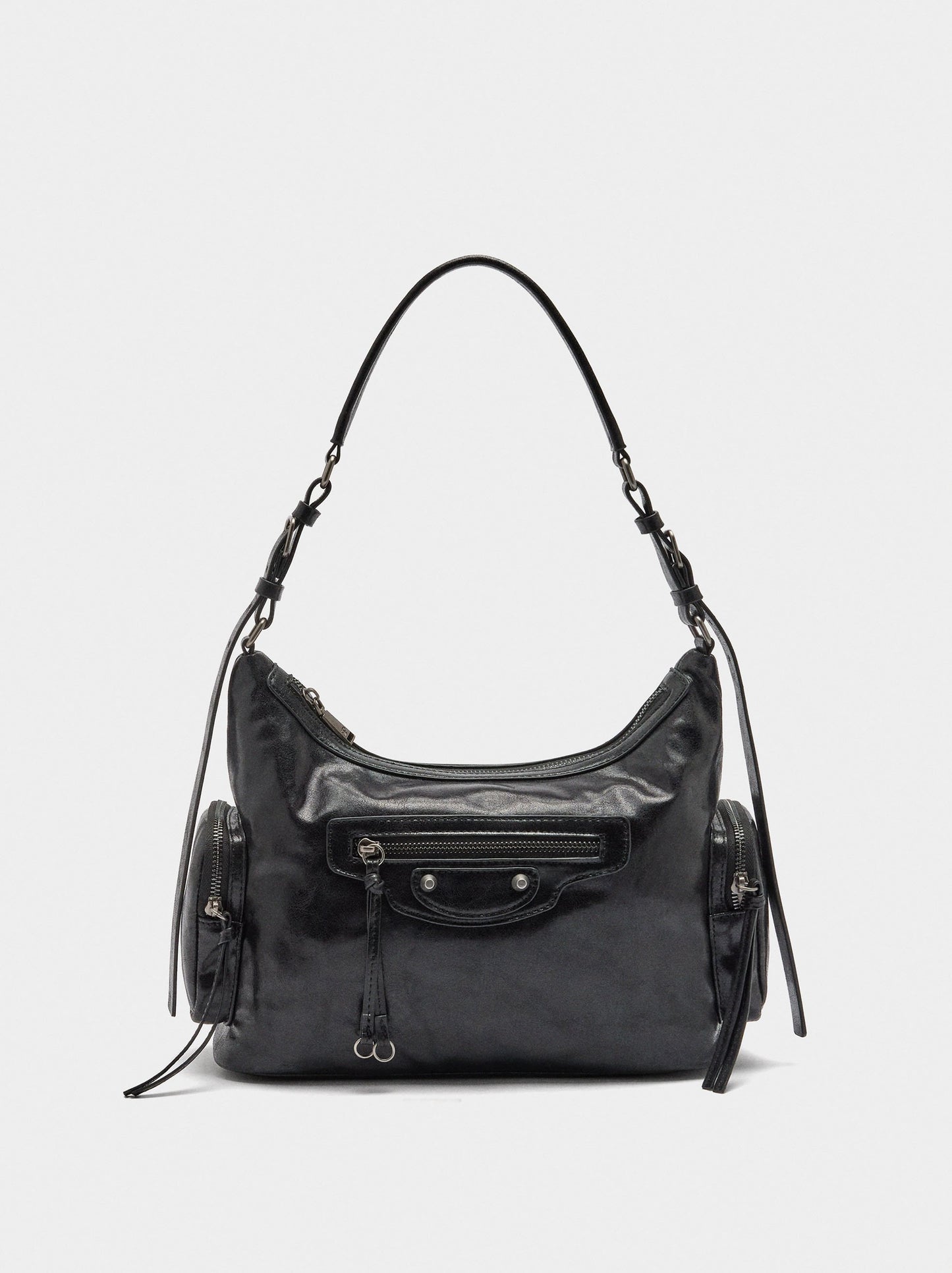 Shoulder Bag With Aged Effect