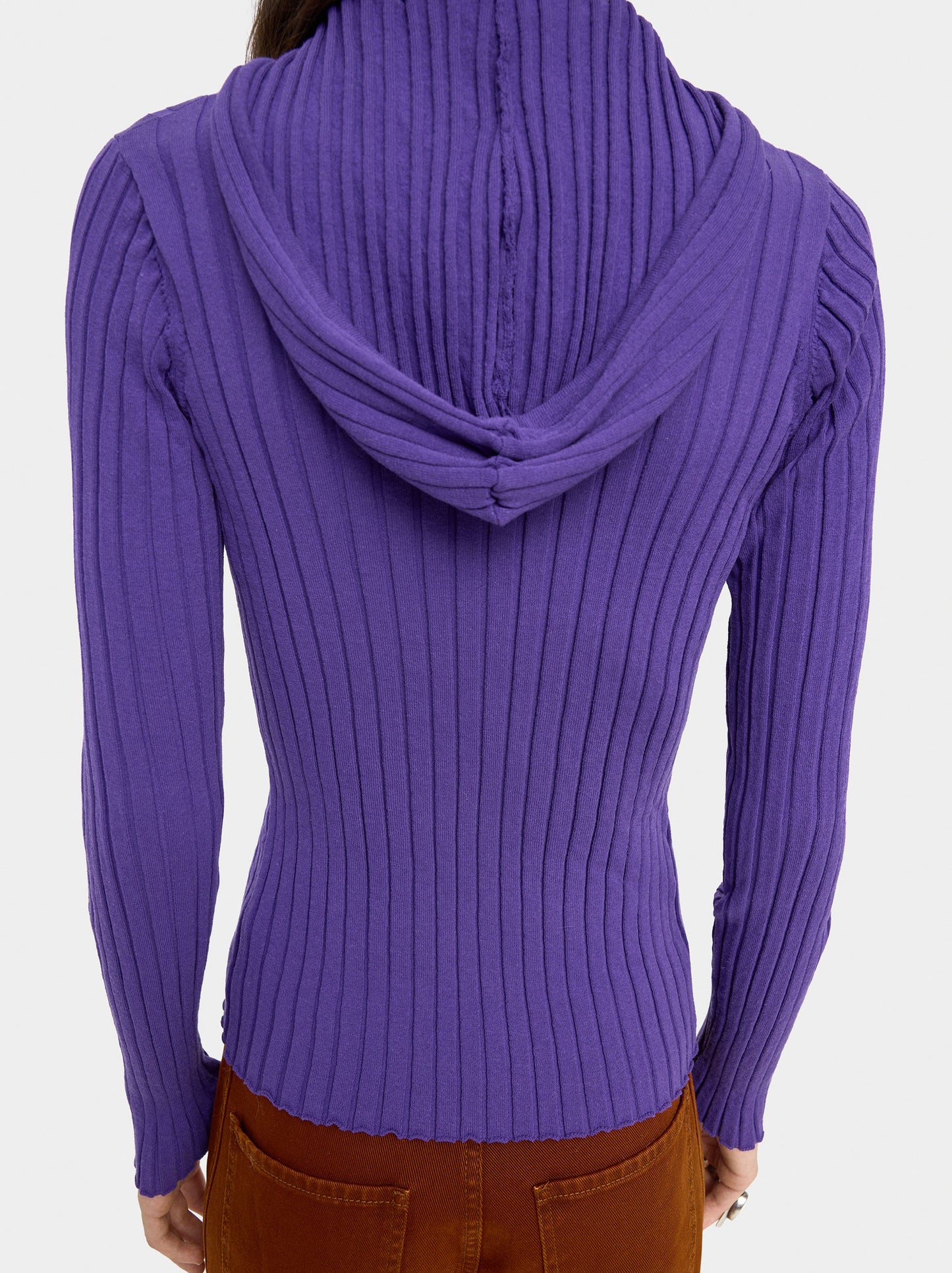 Knit Sweater With Hood